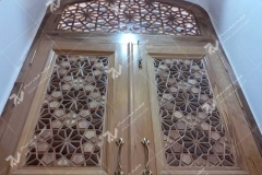 درب چوبی سنتی مسجد امام سجاد