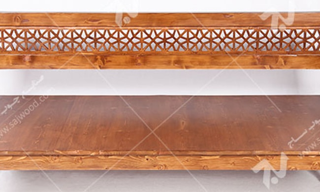 تخت چوبی سفره خانه ( باغی ) سنتی گره چینی مشبک - آسا کد۲۰۴