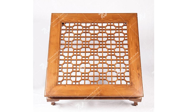 میز جلو مبلی (پذیرایی) چوبی سنتی گره چینی مشبک - سمن کد۳۱۳