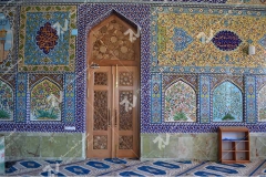 درب سنتی گره چینی چوب باهنر دست مسجد حضرت فاطمه(س)- نخجوان - جمهوری آذربایجان