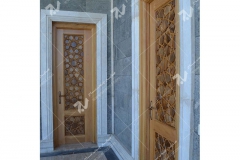 درب سنتی گره چینی چوبی مسجد حضرت فاطمه(س)- نخجوان - جمهوری آذربایجان