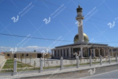درب چوبی گره چینی مسجد حضرت فاطمه(س)- نخجوان - جمهوری آذربایجان