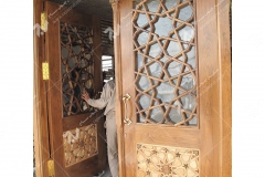 (3) درب چوبی مسجد نیروگاه سیکل ترکیبی فردوسی ( طوس ) - مشهد مقدس