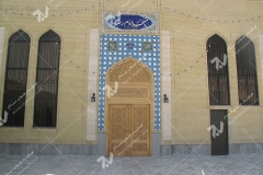 (1)درب گره چینی چوبی مسجد امام رضا (ع) شهرک صنعتی - مشهد مقدس