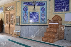 (5)منبر چهار پله مسجد ابا عبدالله حسین - خیابان خرمشهر- مشهد مقدس