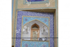 (12) درب چوبی گره چینی توپر و مشبک مسجد وحسینیه امام علی(ع) مطهری - مشهد مقدس