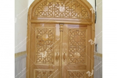 (16)درب سنتی و چوبی گره چینی مسجد وحسینیه امام علی(ع) مطهری - مشهد مقدس