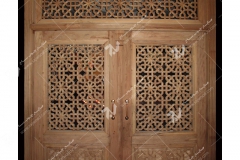 درب چوبی سنتی گره چینی مشبک مجتمع آموزشی سیدالشهدا- عدل خمینی- مشهد مقدس (1)
