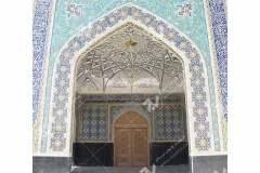 (3) درب چوبی گره چینی مسجد دانشگاه آزاد قوچان
