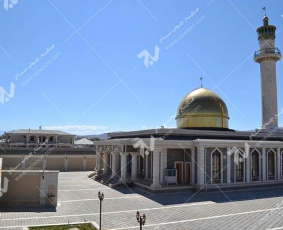 درب های چوبی گره چینی طرح شمسه هشت چهار لنگه - مسجد حضرت فاطمه (س) - جمهوری آذربایجان