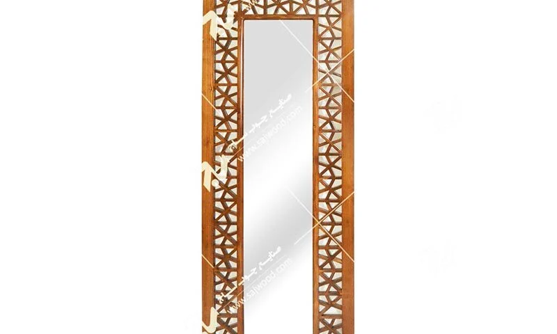 ایینه دیواری،تمام قدی چوبی سنتی گره چینی مشبک