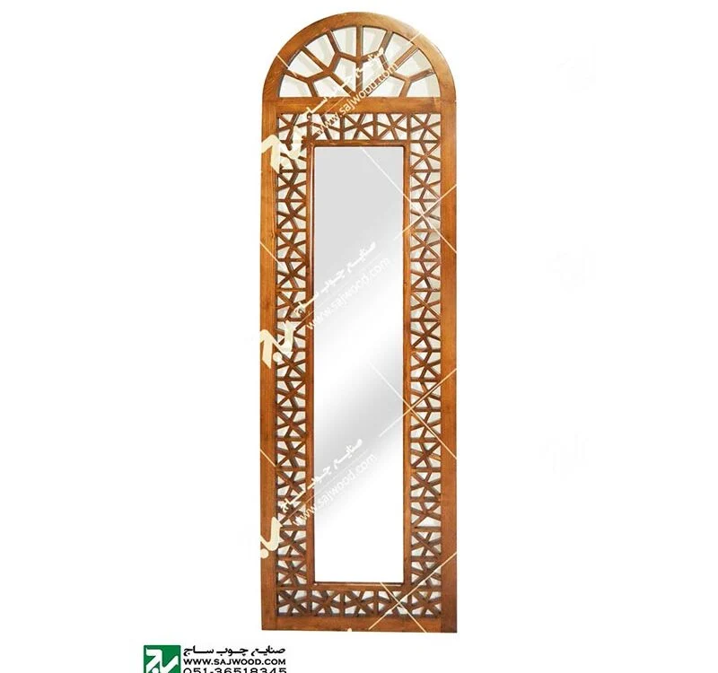 ایینه دیواری،تمام قدی چوبی سنتی گره چینی مشبک