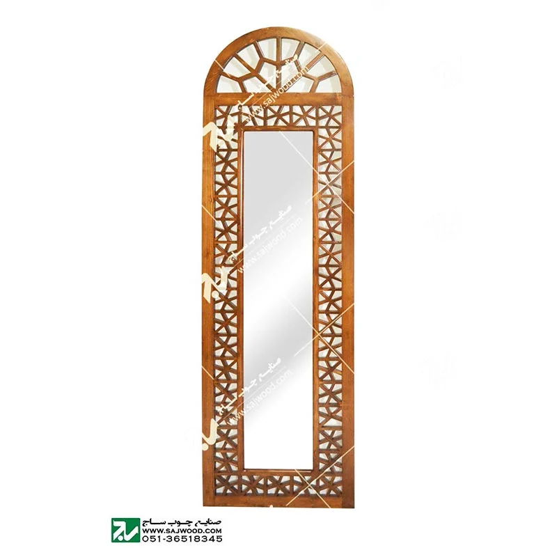 ایینه دیواری،تمام قدی چوبی سنتی گره چینی مشبک