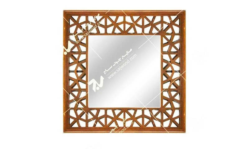 ایینه دیواری،تمام قدی چوبی سنتی گره چینی مشبک