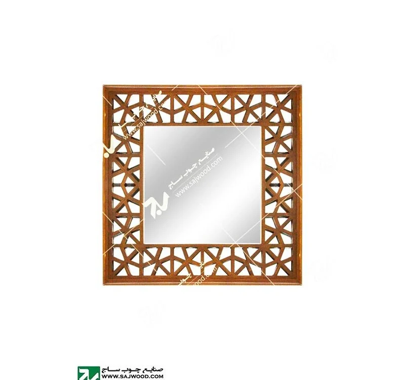 ایینه دیواری،تمام قدی چوبی سنتی گره چینی مشبک