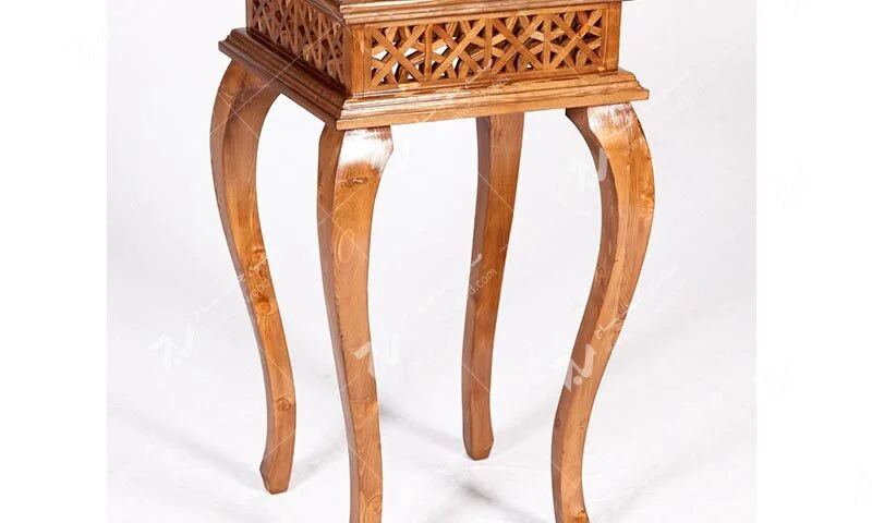 میز کلاسیک آباژور , گرامافون،تلفن چوبی سنتی مشبک،فروش انواع میز تلفن