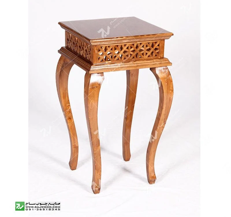 میز کلاسیک آباژور , گرامافون،تلفن چوبی سنتی مشبک،فروش انواع میز تلفن