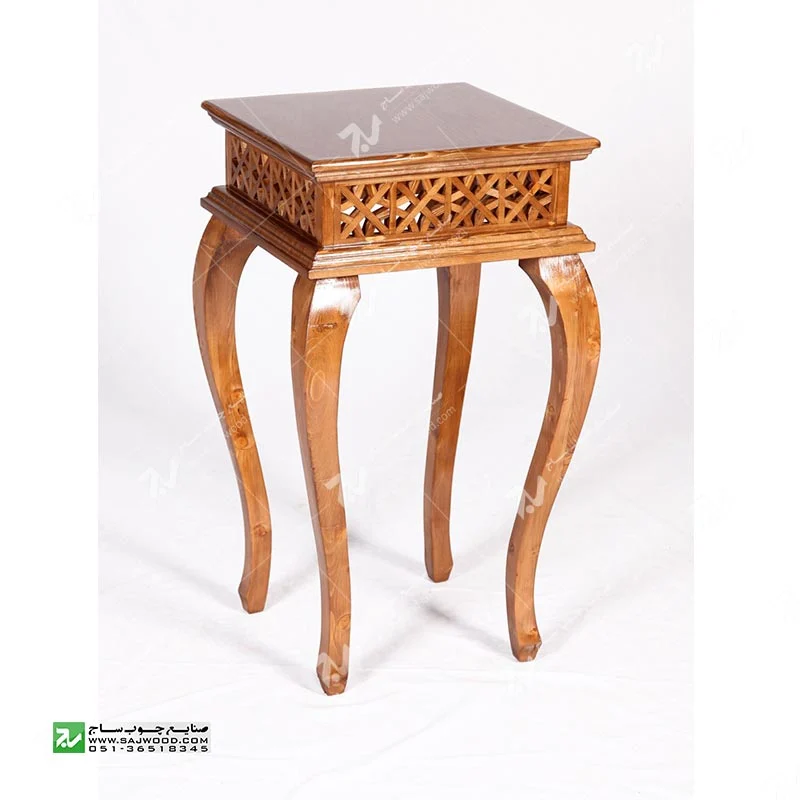 میز کلاسیک آباژور , گرامافون،تلفن چوبی سنتی مشبک،فروش انواع میز تلفن