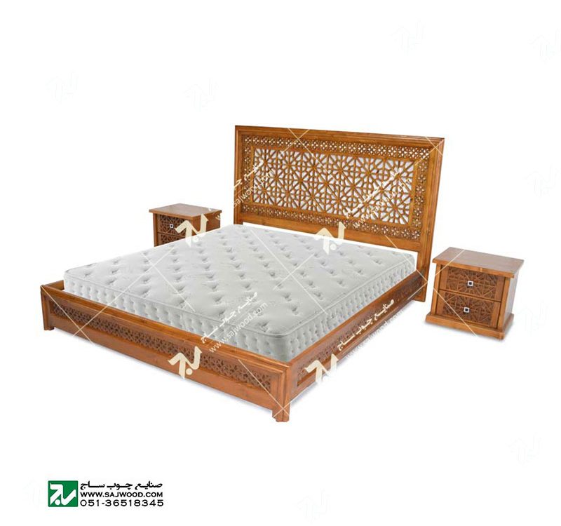 سرویس،تخت خواب دو نفره چوبی سنتی قدیمی ایرانی