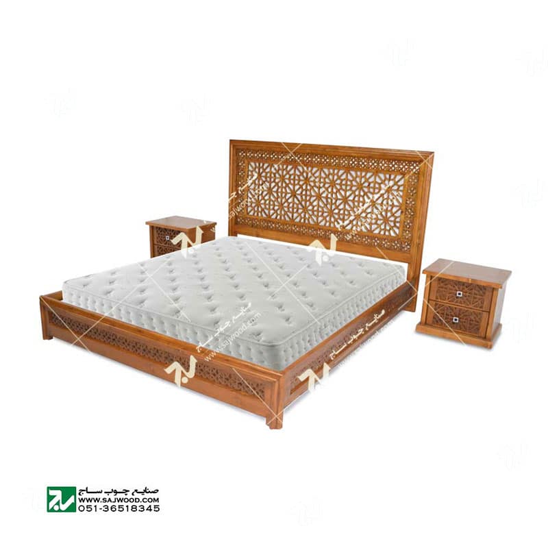 سرویس،تخت خواب دو نفره چوبی سنتی قدیمی ایرانی