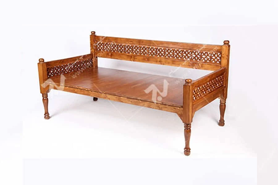 تخت چوبی سفره خانه ( باغی ) سنتی گره چینی مشبک - آسا کد۲۰۴