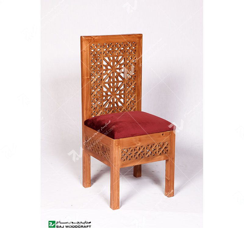 صندلی کلاسیک (ناهارخوری ، مبلمان) چوبی سنتی مشبک – سمن کد۳۰۳