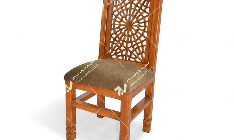 صندلی کلاسیک (ناهارخوری ، مبلمان) چوبی سنتی مشبک – سمن کد ۳۲۳