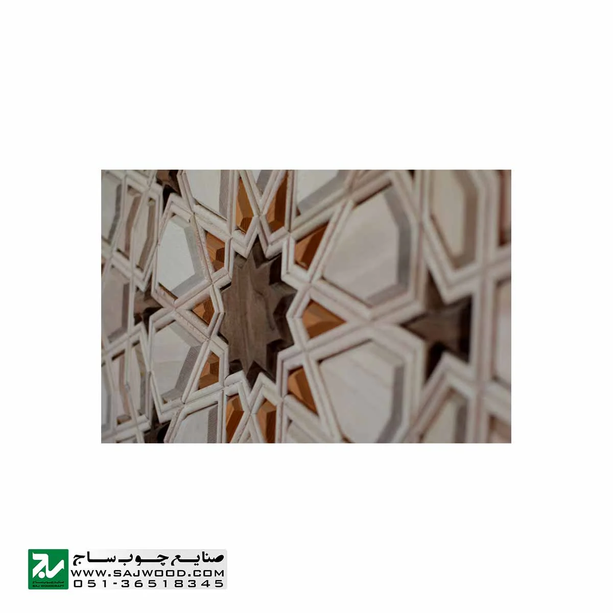 درب ورودی ساختمان و آپارتمان چوبی سنتی صنایع چوب ساج مدل T10