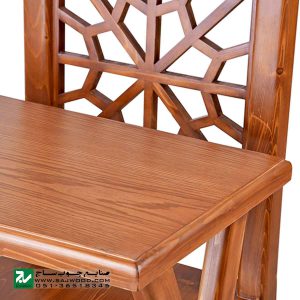 میز و صندلی چوبی تحریر، نماز صنایع چوب ساج مدل 642