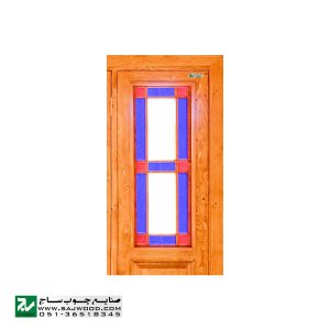 پنجره شیشه رنگی ارسی چوبی صنایع چوب ساج مدل W203