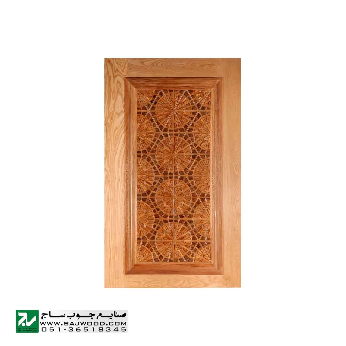 درب ورودی حسینیه ،مسجد، اماکن متبرکه چوبی صنایع چوب ساج مدل T12