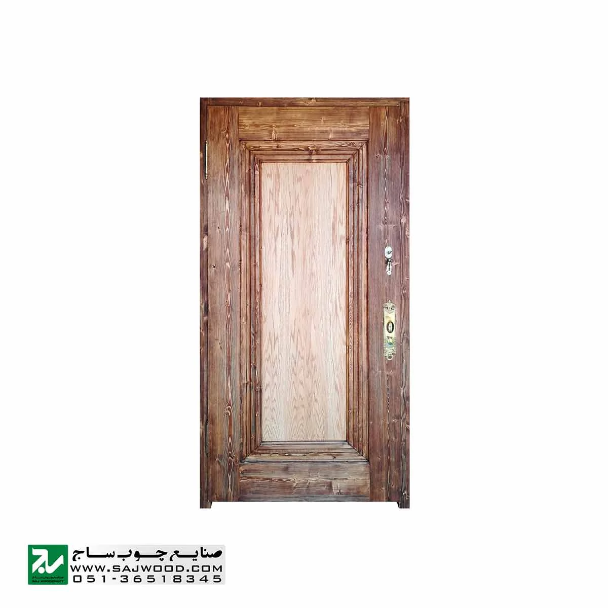 درب ورودی هتل چوبی سنتی، آپارتمان و ساختمان صنایع چوب ساج مدل T12B