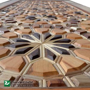 میز اداری و مدیریتی تمام چوب سنتی صنایع چوب ساج مدل 327
