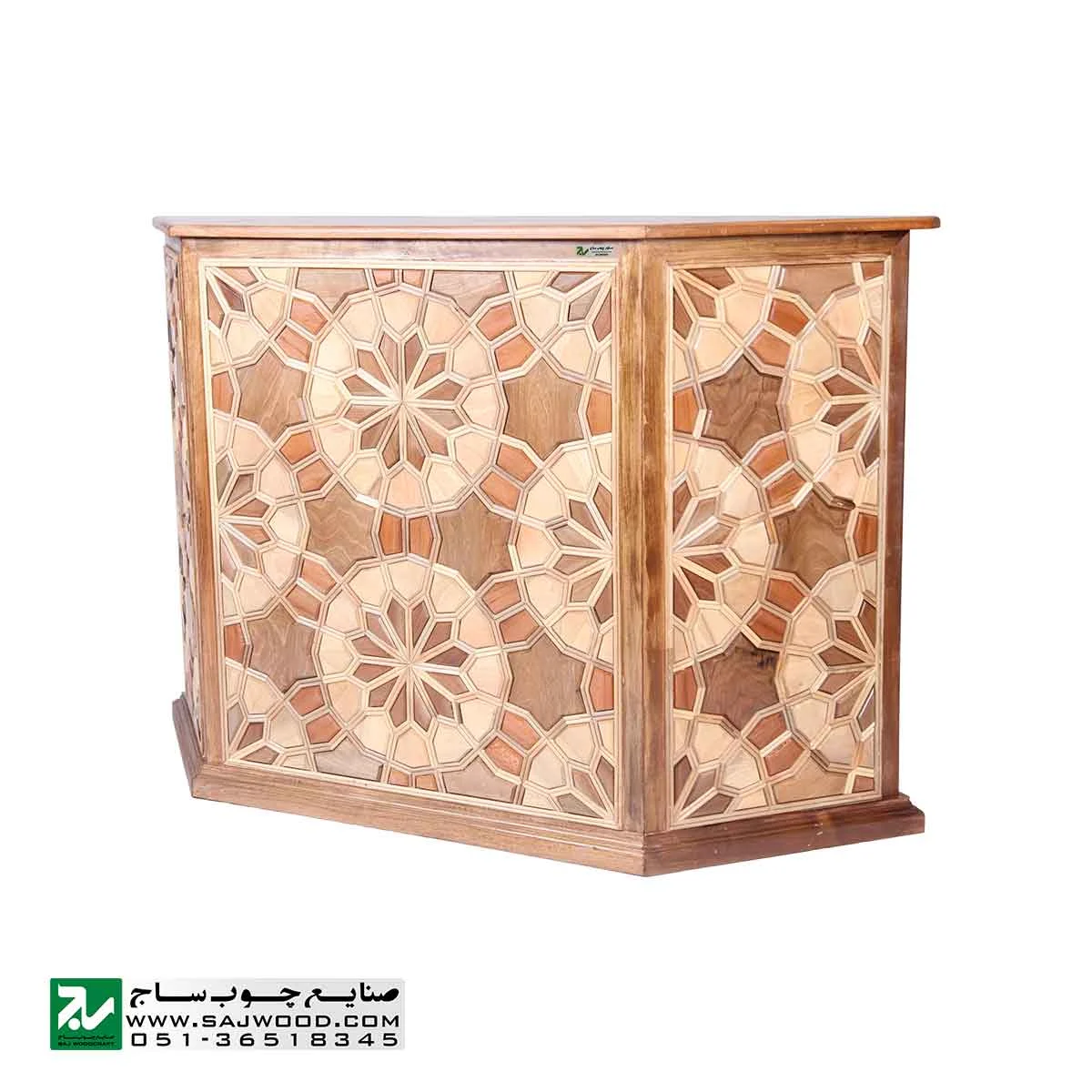 میز کانتر و پیشخوان سنتی صنایع چوب ساج مدل 317