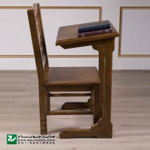میز و صندلی نماز و تحریر سنتی صنایع چوب ساج مدل 647