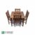 میز و صندلی غذا خوری سنتی چهار نفره چوبی صنایع چوب ساج مدل 325