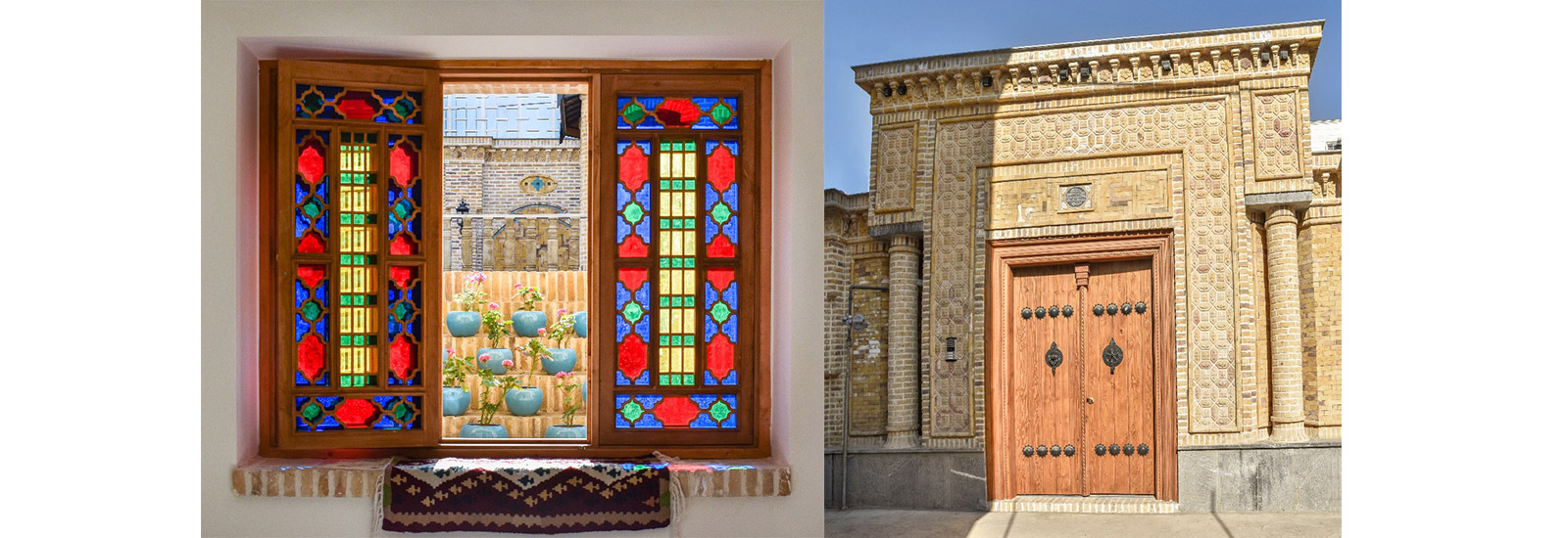 پروژه پنجره قواره بری با شیشه رنگی و چوبی ارسی و پروژه شخصی خیابان چمران مشهد- ایران