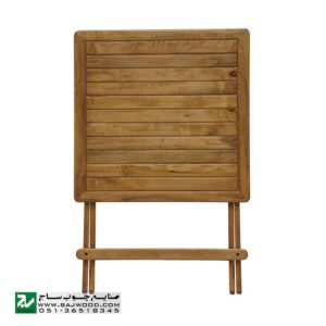 میز و صندلی چوبی قابل حمل صنایع چوبی ساج مدل 324