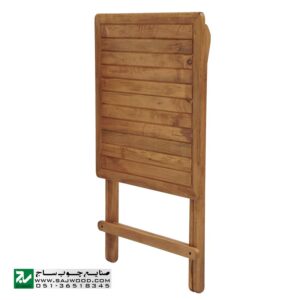 میز و صندلی چوبی کم جا - صنایع چوب ساج مدل 324