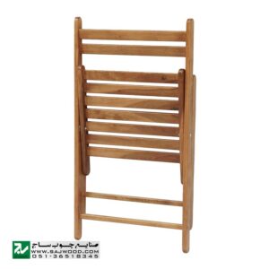میز و صندلی چوبی کافه صنایع چوبی ساج مدل 324