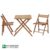میز و صندلی چوبی ناهار خوری صنایع چوبی ساج مدل 324